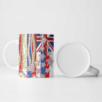 Hawaiian Polynesian Tribal Turtles Ceramic Mug with Lei and Flag Style LT03 - Polynesian Pride