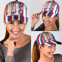 Hawaiian Polynesian Tribal Turtles Classic Cap with Lei and Flag Style LT03 - Polynesian Pride
