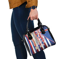 Hawaiian Polynesian Tribal Turtles Shoulder Handbag with Lei and Flag Style LT03 - Polynesian Pride