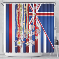 Hawaiian Polynesian Tribal Turtles Shower Curtain with Lei and Flag Style LT03 - Polynesian Pride