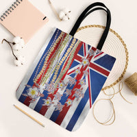 Hawaiian Polynesian Tribal Turtles Tote Bag with Lei and Flag Style LT03 Black Strap One Size Multicolor - Polynesian Pride