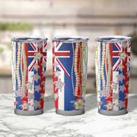 Hawaiian Polynesian Tribal Turtles Tumbler Cup with Lei and Flag Style LT03 - Polynesian Pride