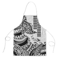 Hawaiian Tribal Manta Ray Apron Kakau Tattoo and Polynesian Art Motif Pattern LT03 Multicolor - Polynesian Pride
