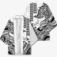 Hawaiian Tribal Manta Ray Kimono Kakau Tattoo and Polynesian Art Motif Pattern LT03 - Polynesian Pride