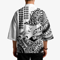 Hawaiian Tribal Manta Ray Kimono Kakau Tattoo and Polynesian Art Motif Pattern LT03 - Polynesian Pride