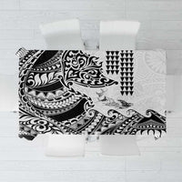 Hawaiian Tribal Manta Ray Tablecloth Kakau Tattoo and Polynesian Art Motif Pattern LT03 Multicolor - Polynesian Pride