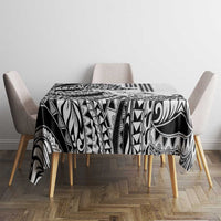 Hawaiian Tribal Manta Ray Tablecloth Kakau Tattoo and Polynesian Art Motif Pattern LT03 - Polynesian Pride