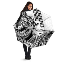 Hawaiian Tribal Manta Ray Umbrella Kakau Tattoo and Polynesian Art Motif Pattern LT03 - Polynesian Pride