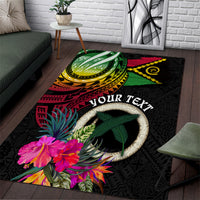 Vanuatu 44th Anniversary Area Rug Boars Tusk Tugeta Yumi Selebretem Indipendens Dei