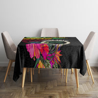 Personalised Vanuatu 44th Anniversary Tablecloth Boars Tusk Tugeta Yumi Selebretem Indipendens Dei LT03 - Polynesian Pride