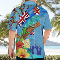Fiji Day Hawaiian Shirt Tagimoucia Flower and Melanesia Pattern LT03 - Polynesian Pride