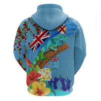 Fiji Day Hoodie Tagimoucia Flower and Melanesia Pattern