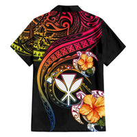 Polynesia Hawaii Turtle Day Hawaiian Shirt Hibiscus and Kanaka Maoli LT03 - Polynesian Pride