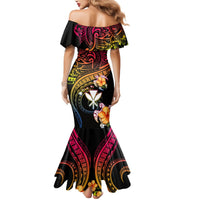 Polynesia Hawaii Turtle Day Mermaid Dress Hibiscus and Kanaka Maoli LT03 - Polynesian Pride