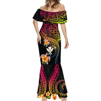 Polynesia Hawaii Turtle Day Mermaid Dress Hibiscus and Kanaka Maoli LT03 - Polynesian Pride