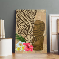 Hawaii Kanaloa Tiki Canvas Wall Art Polynesian Tattoo and Tapa Pattern LT03 - Polynesian Pride