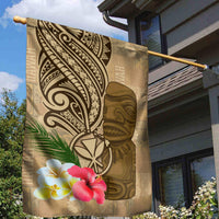 Hawaii Kanaloa Tiki Garden Flag Polynesian Tattoo and Tapa Pattern LT03 - Polynesian Pride