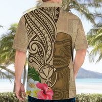Hawaii Kanaloa Tiki Hawaiian Shirt Polynesian Tattoo and Tapa Pattern LT03 - Polynesian Pride