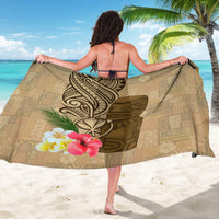 Hawaii Kanaloa Tiki Sarong Polynesian Tattoo and Tapa Pattern