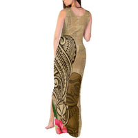 Hawaii Kanaloa Tiki Tank Maxi Dress Polynesian Tattoo and Tapa Pattern LT03 - Polynesian Pride