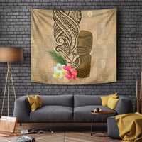 Hawaii Kanaloa Tiki Tapestry Polynesian Tattoo and Tapa Pattern LT03 - Polynesian Pride