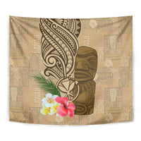 Hawaii Kanaloa Tiki Tapestry Polynesian Tattoo and Tapa Pattern LT03 - Polynesian Pride