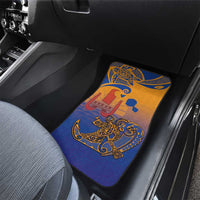 Hawaiki Nui Va'a Solo French Polynesia Car Mats Sunset Color LT03 - Polynesian Pride