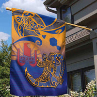 Hawaiki Nui Va'a Solo French Polynesia Garden Flag Sunset Color LT03 - Polynesian Pride