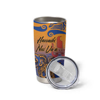 Hawaiki Nui Va'a Solo French Polynesia Tumbler Cup Sunset Color LT03 - Polynesian Pride