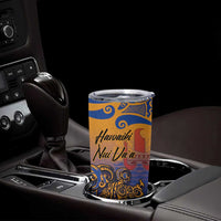 Hawaiki Nui Va'a Solo French Polynesia Tumbler Cup Sunset Color LT03 - Polynesian Pride