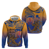 Hawaiki Nui Va'a Solo French Polynesia Zip Hoodie Sunset Color LT03 - Polynesian Pride