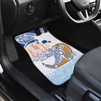 Hawaiki Nui Va'a Solo French Polynesia Car Mats Blue Color LT03 - Polynesian Pride