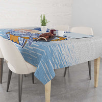 Hawaiki Nui Va'a Solo French Polynesia Tablecloth Blue Color LT03 - Polynesian Pride