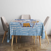 Hawaiki Nui Va'a Solo French Polynesia Tablecloth Blue Color LT03 - Polynesian Pride