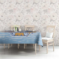 Hawaiki Nui Va'a Solo French Polynesia Tablecloth Blue Color LT03 - Polynesian Pride