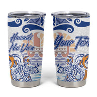 Hawaiki Nui Va'a Solo French Polynesia Tumbler Cup Blue Color LT03 Blue - Polynesian Pride