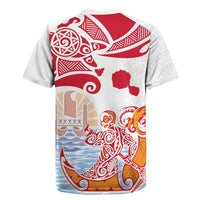 Hawaiki Nui Va'a Solo French Polynesia Rugby Jersey Red Color LT03 - Polynesian Pride