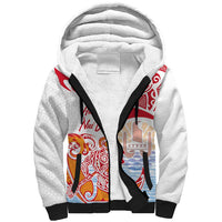 Hawaiki Nui Va'a Solo French Polynesia Sherpa Hoodie Red Color LT03 Unisex Red - Polynesian Pride