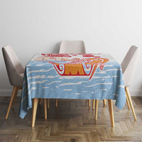 Hawaiki Nui Va'a Solo French Polynesia Tablecloth Red Color LT03 - Polynesian Pride