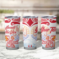 Hawaiki Nui Va'a Solo French Polynesia Tumbler Cup Red Color LT03 - Polynesian Pride