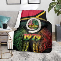 Vanuatu Constitution Day Blanket Polynesian Tattoo and Pig Tusk Since 1979 LT03 - Polynesian Pride