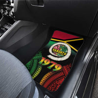 Vanuatu Constitution Day Car Mats Polynesian Tattoo and Pig Tusk Since 1979 LT03 - Polynesian Pride