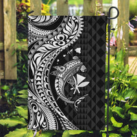 Aloha Hawaii Hammerhead Shark Garden Flag Black Kakau and Polynesian Tattoo LT03 Garden Flag Black - Polynesian Pride