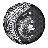 Aloha Hawaii Hammerhead Shark Spare Tire Cover Black Kakau and Polynesian Tattoo LT03 - Polynesian Pride