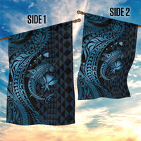 Aloha Hawaii Hammerhead Shark Garden Flag Blue Kakau and Polynesian Tattoo LT03 - Polynesian Pride