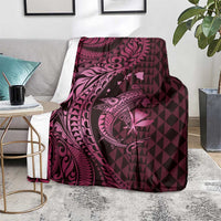 Aloha Hawaii Hammerhead Shark Blanket Pink Kakau and Polynesian Tattoo LT03 - Polynesian Pride