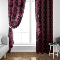 Aloha Hawaii Hammerhead Shark Window Curtain Pink Kakau and Polynesian Tattoo LT03 - Polynesian Pride