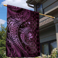 Aloha Hawaii Hammerhead Shark Garden Flag Purple Kakau and Polynesian Tattoo LT03 - Polynesian Pride