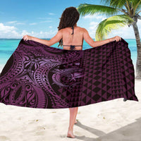 Aloha Hawaii Hammerhead Shark Sarong Purple Kakau and Polynesian Tattoo LT03