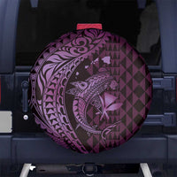 Aloha Hawaii Hammerhead Shark Spare Tire Cover Purple Kakau and Polynesian Tattoo LT03 - Polynesian Pride